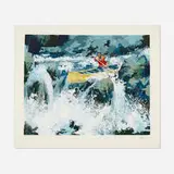 Wayland Moore, White Water, c. 1985, screenprint in colors on Arches