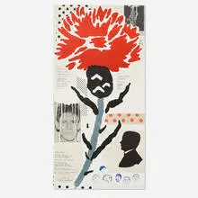 Donald Baechler, Thistle, 1999, lithograph in colors