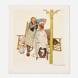 Shear Agony (from the Encore Edition portfolio) by Norman Rockwell, lithograph in colors on Arches, sold Aug 2021