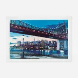 Ken Keeley, 59th Street Bridge, 1990, screenprint in colors