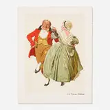 Dancing Partners (from the Encore Edition portfolio) by Norman Rockwell, lithograph in colors on Arches, sold Aug 2021