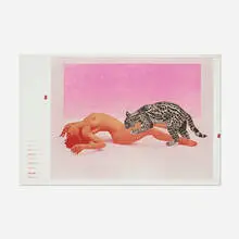 Mel Ramos, Ocelot, 1969, offset lithograph in colors
