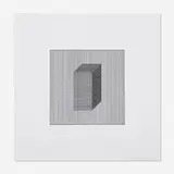 Sol LeWitt, Twelve Forms Derived From a Cube, Plate #4, 1984, screenprint on Arches 88