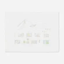 Untitled (from the Atelier Project Portfolio) by Jackie Ferrara, 1986, etching with hand-coloring on Rives BFK, sold Aug 2021