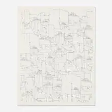 Joseph Demarais, Habitat (from Portfolio of Reproductions, by artists in residence in N.J., issued by N.J. Volunteers for McCarthy,1968), 1968, etching