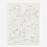 Joseph Demarais, Habitat (from Portfolio of Reproductions, by artists in residence in N.J., issued by N.J. Volunteers for McCarthy,1968), 1968, etching