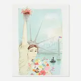 Charles Levier, Miss Liberty, 1980, lithograph in colors