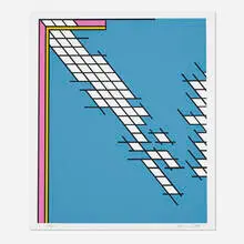 Nicholas Krushenick, Tailgate, 1978, screenprint in colors