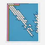 Nicholas Krushenick, Tailgate, 1978, screenprint in colors