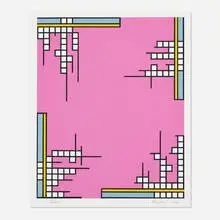 Over The Top by Nicholas Krushenick, 1978, screenprint in colors, sold Aug 2021