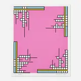 Nicholas Krushenick, Over The Top, 1978, screenprint in colors