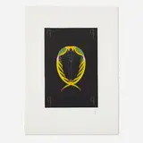 Erté, The Letter Q (from the Alphabet suite), 1976-77, lithograph in colors