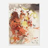 Holy Jerome (from the Biblia Sacra suite) by Salvador Dalí, offset lithograph in colors, sold Aug 2021