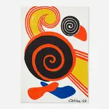 Spirals by Alexander Calder, 1969, lithograph in colors, sold Aug 2021