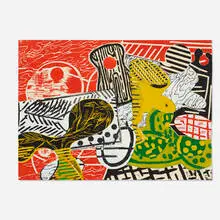 Judy Pfaff, Squash (from the Atelier Project portfolio), 1986, woodcut in colors