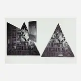 Louise Nevelson, Black Mrs. Behemoth (from the Façade portfolio), 1966, screenprint in colors with collage elements