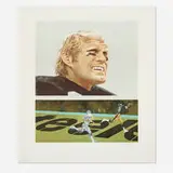 Mervin Allen Corning, Terry Bradshaw, 1979, lithograph in colors