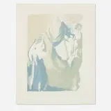 Decomposition Print (from The Divine Comedy) by Salvador Dalí, 1964, woodcut in colors on BFK Rives, sold Aug 2021
