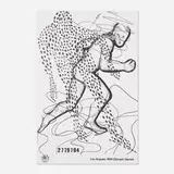 Jonathan Borofsky, Los Angeles 1984 Olympic Games, 1982, offset lithograph on Parson's Diploma