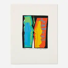 Samuel Maiten, To The Silent Heroes of Our Lives, 1993, screenprint in colors