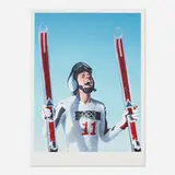 Gottfried Helnwein, The Winner (from Sarajevo 1984 Winter Olympics portfolio)