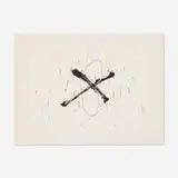 Antoni Tàpies, Silenzi, c. 1970, screenprint in colors