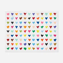 Full of Hearts by Thierry Guetta, 2021, screenprint in colors, sold Aug 2021