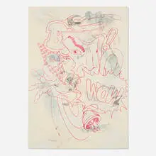 John Matos, WOW, 1990, lithograph in colors on Arches