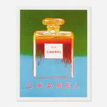 Chanel No. 5 by Andy Warhol, 1997, inkjet print in colors, sold Aug 2021