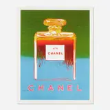 Chanel No. 5 by Andy Warhol, 1997, inkjet print in colors, sold Aug 2021