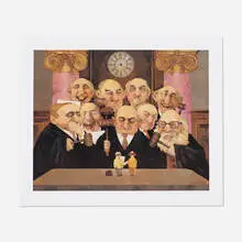 Charles Bragg, May it Please the Court, c. 1995, offset lithograph in colors