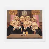 Charles Bragg, May it Please the Court, c. 1995, offset lithograph in colors