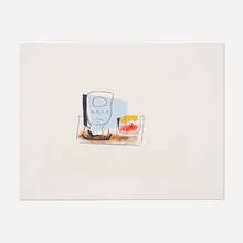 Nature Morte au Verre by Pablo Picasso, 1982, lithograph in colors on Arches, sold Aug 2021