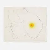 Joan Miró, No. 12 (from the Flux de l'aimant portfolio), 1964, drypoint and etching in colors on BFK Rives