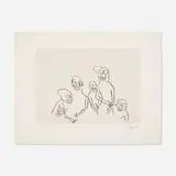 Alexander Calder, Untitled (Santa Claus IX), 1974, etching on Richard de Bas paper