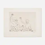 Alexander Calder, Untitled (Santa Claus V), 1974, etching on Richard de Bas paper