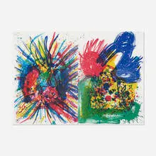 Untitled (from the One Cent Life portfolio) by Walasse Ting and Joan Mitchell, 1964, lithograph in colors, sold Aug 2021