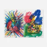 Walasse Ting and Joan Mitchell, Untitled (from the One Cent Life portfolio), 1964, lithograph in colors