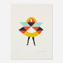 Carnaval, 1923 by Sonia Delaunay, 1994, lithograph in colors with embossing, sold Aug 2021