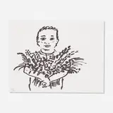 Keith Haring, Untitled (from Fault Lines), 1986, lithograph on Rives BFK