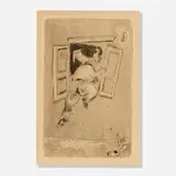 Marc Chagall, Visit Through the Window (from La Maternité Suite), 1926, etching