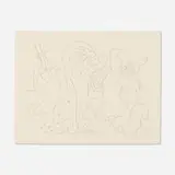 Untitled (from Mes Dessins d'Antibes) by Pablo Picasso, lithograph, sold Aug 2021