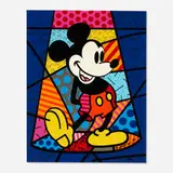 Romero Britto, Mickey Mouse, 1998, screenprint in colors on canvas