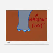 Ringo Starr, Elephant Foot, 2008, screenprint in colors