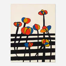 Alexander Calder, Flowers on a Fence, 1970, lithograph in colors on Arches