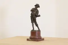 Carl Theodor Wegener, Untitled, on a red-brown marble pedestal