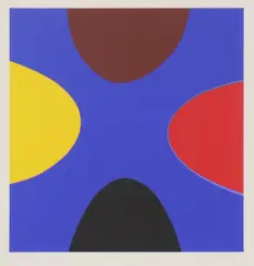 Untitled by Terry Frost, Terry Frost (1915-2003) Abstract composition lithograph in colours, sold Nov 2021