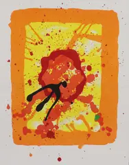 Untitled by John Hoyland, 2008 lithograph in colours, sold Nov 2021