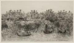 Untitled by Anthony Gross, Anthony Gross (1905-1984) 'Naaf River Arakan' etching, sold Nov 2021