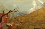 David McDermott, The Interment of Christ 1870, 1977, oil on canvas